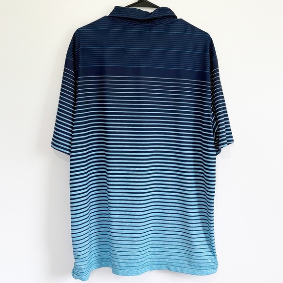 Walter Hagen Short Sleeve Golf Polo Blue Striped Mens XL - Picture 2 of 7